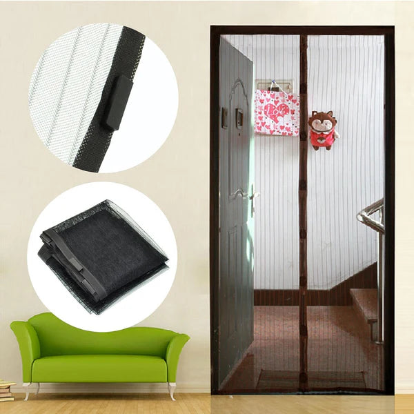 Magic Mesh Magnetic Mosquito Net Door 🚪 | Auto-Close Insect Protection Screen