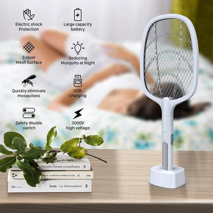 Protect Your Family from Mosquitoes 🦟 | Electric Zapper Racket ⚡