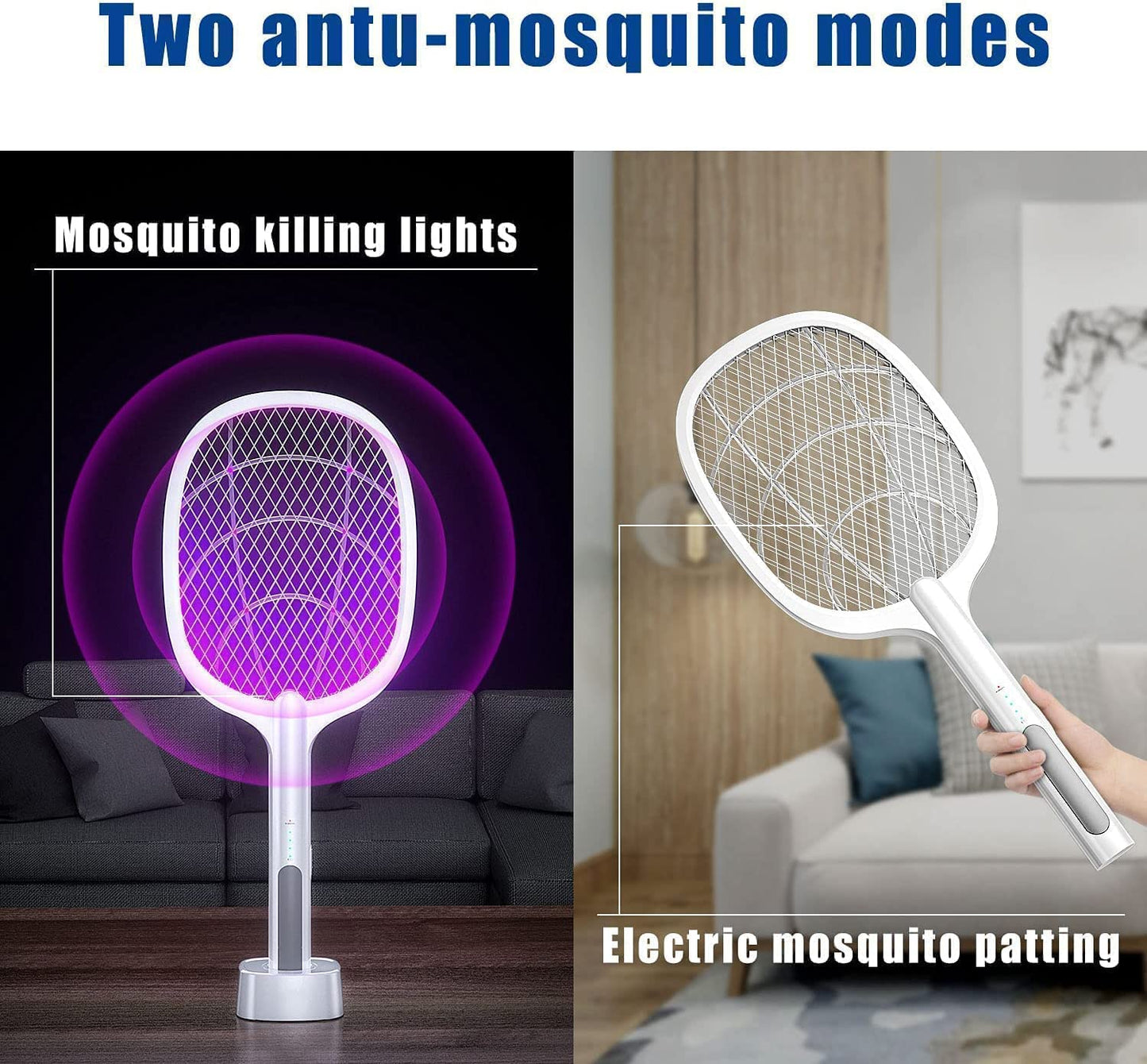 Protect Your Family from Mosquitoes 🦟 | Electric Zapper Racket ⚡