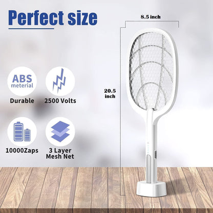 Protect Your Family from Mosquitoes 🦟 | Electric Zapper Racket ⚡